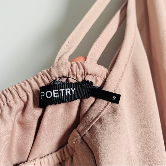 POETRY NWOT MIni Slip Racerback Dress Size S - Picture 4 of 5